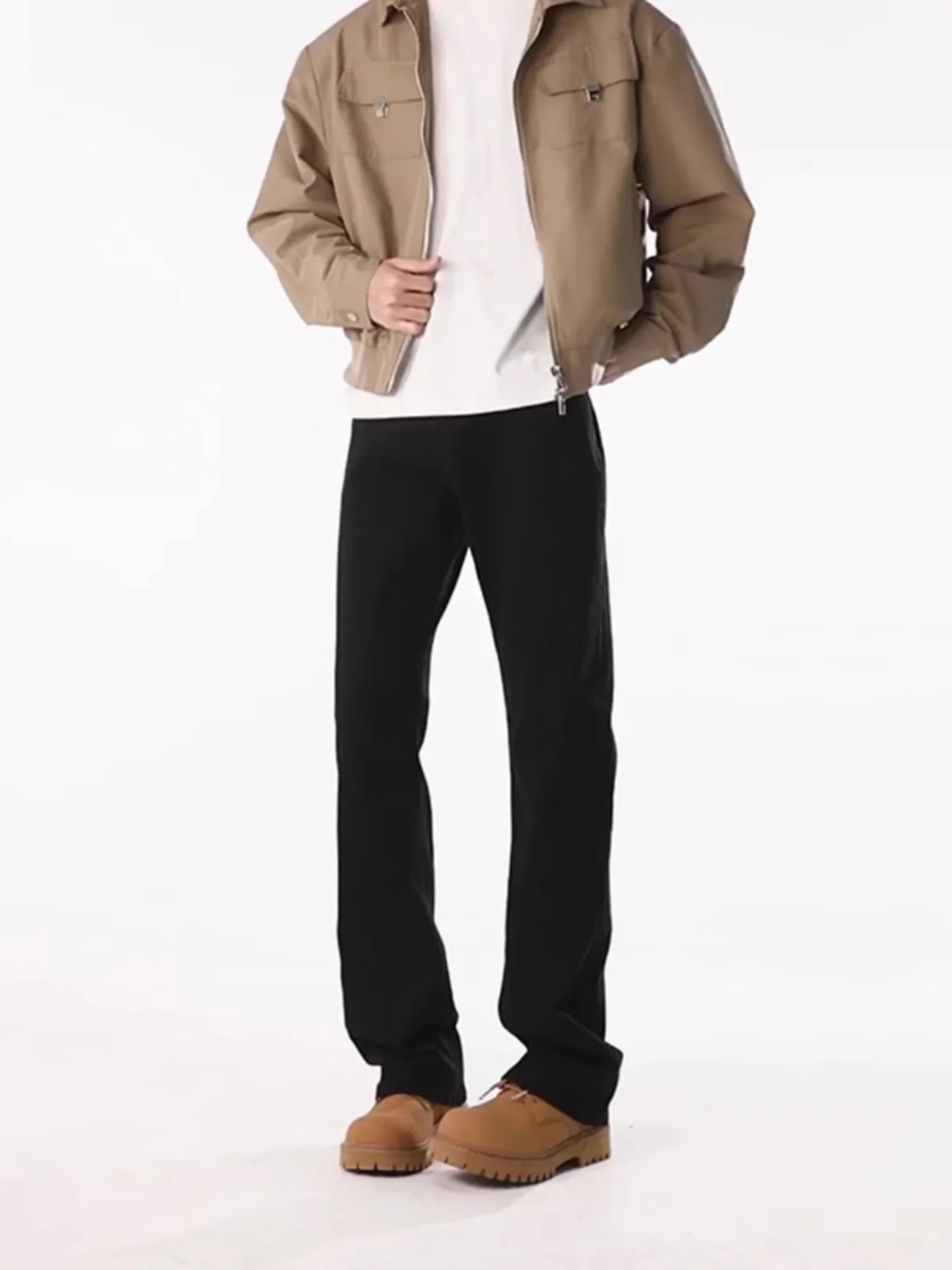 Bla Fce Celana Jeans Pria Slim Fit Berjajar Celana Panjang Kaki Lurus Musim Dingin Sle Amerika High Street Denim Tahan Aus