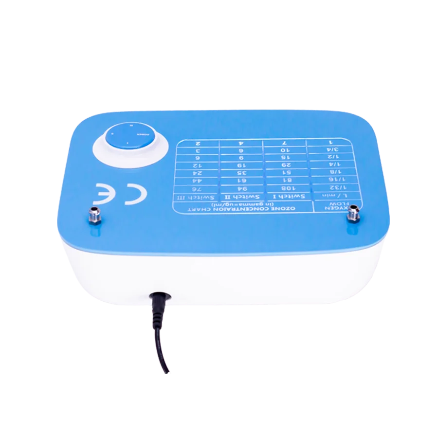 Double Walls Quartz Electrode Portable Ozone Therapy Machine With Digital Ozone Chart