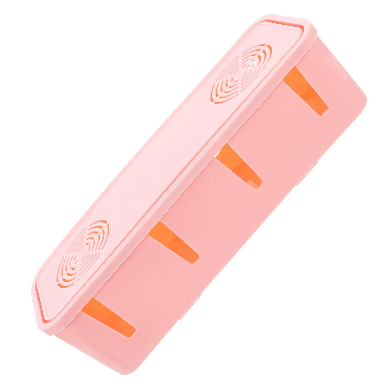 Plug Cable Storage Box Pink Anti-Dust Safety Organizer for Home Office Power Strip Wire Management Socket Storage