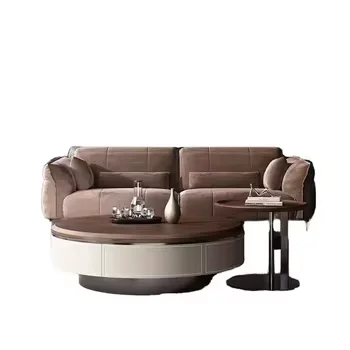 

*Durable Metal Coffee Table Set Modern Minimalist Design MDFTop for Home Hotel's Living Room Use