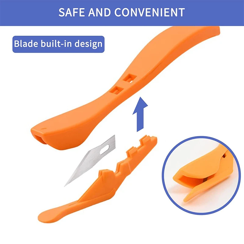 Wrap Film Cutter Knife with Blades Carbon Fiber Vinyl Wrapping Paper Cutter Back Slitter DIY Car Tinting Sticker Cutting Tool