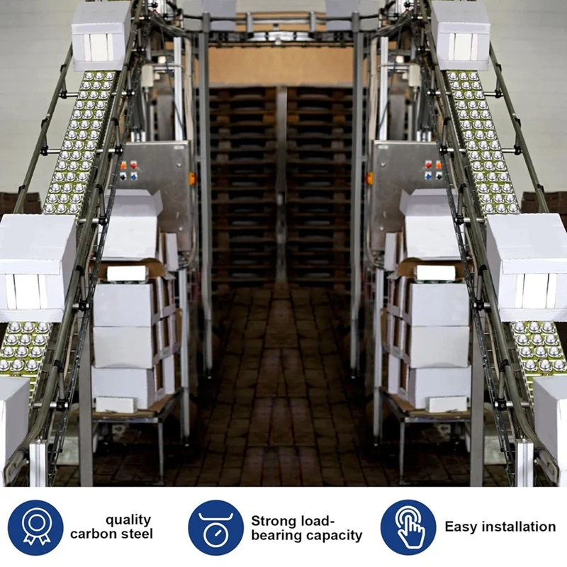 ABPQ-30Pc 5/8 Polegada rolamento de transferência de esferas de aço carbono transferência de esferas redondas para sistema de transmissão de suporte de rolo transportador