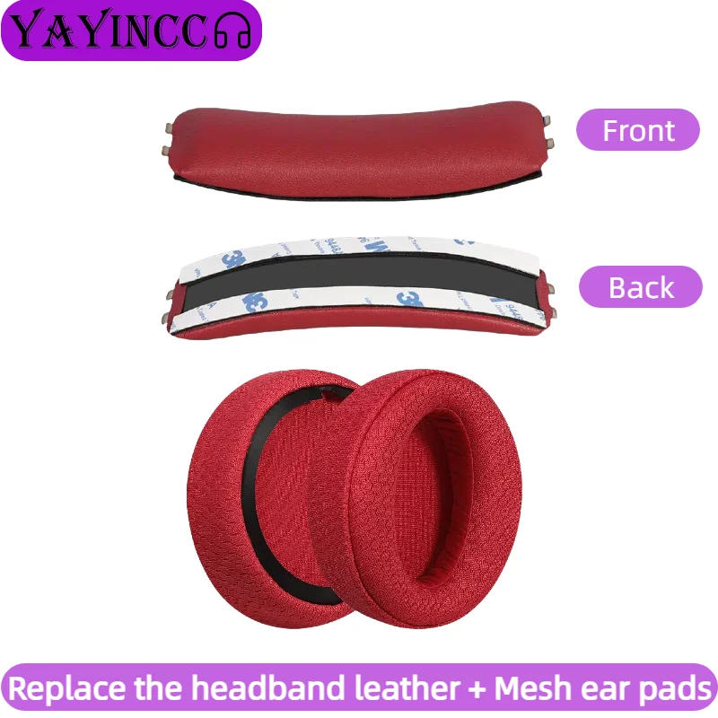 

YAYINCC Replacement Breathable mesh Earpads /Head beam cushion For Sony MDR-XB950BT MDR-XB950N1 MDR-XB950B1 Headphones ，