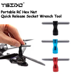 YSIDO Propeller Cap Hex Nut Hex Nut Removal Tool Quick Release Tool Nut Wrench for RC FPV Racing Drone M5 2205 2206 2207 Motor