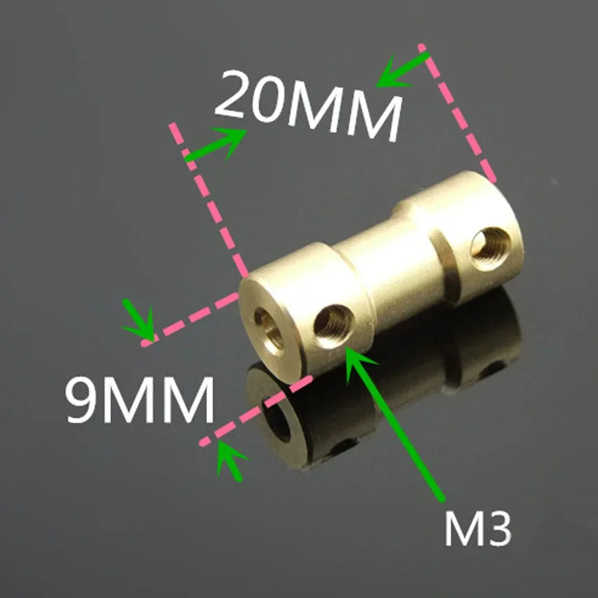 Accessori per accoppiamento albero in metallo Parti di accoppiamenti in rame multimodello da 2 mm a 2,3 mm da 3 mm a 3,17 mm 4 mm da 5 mm a 6 mm Foro