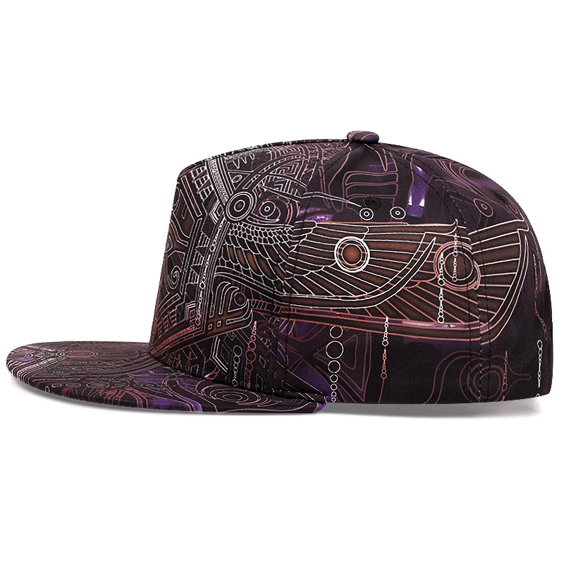 New Fashion Baseball Cap Men Cool Hip Hop Caps Adult Cartoon Characters Horus Print Snapback Hats Men Women Sun Hats