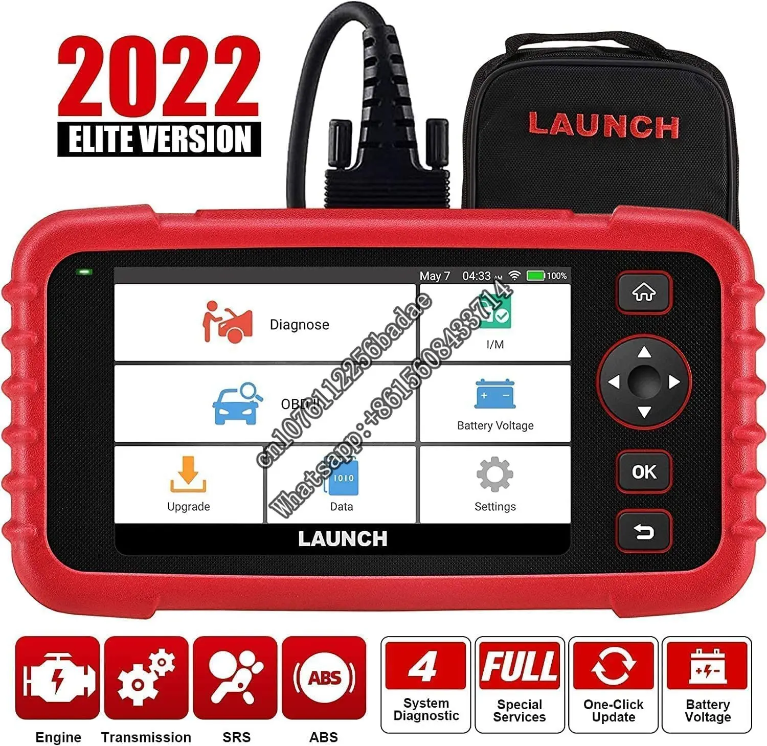 Suitable for  LAUNCH  Code Reader  Engine Transmission ABS SRS Diagnostics Tool update of Creader CRP123