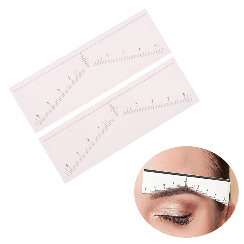 Disposable Microblading Eyebrow Stencil Sticker Brow Guide Eyebrow Shaping Tool PMU Makeup Accessories Brow Shape Tape