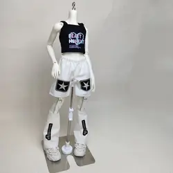 BJD doll clothes suitable for 1/4 size cute doll clothes suspender leg BJD doll clothes 1/4 doll accessories (3 points)