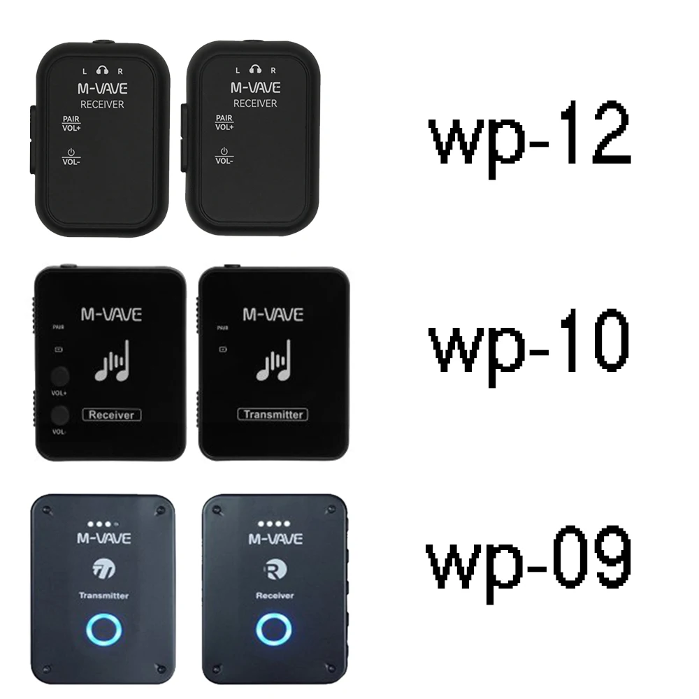 M-VAVE WP Series 2.4GHz Wireless Ear Back Receiver Rechargeable Receiver of Wireless Earphone Monitor Transmission System