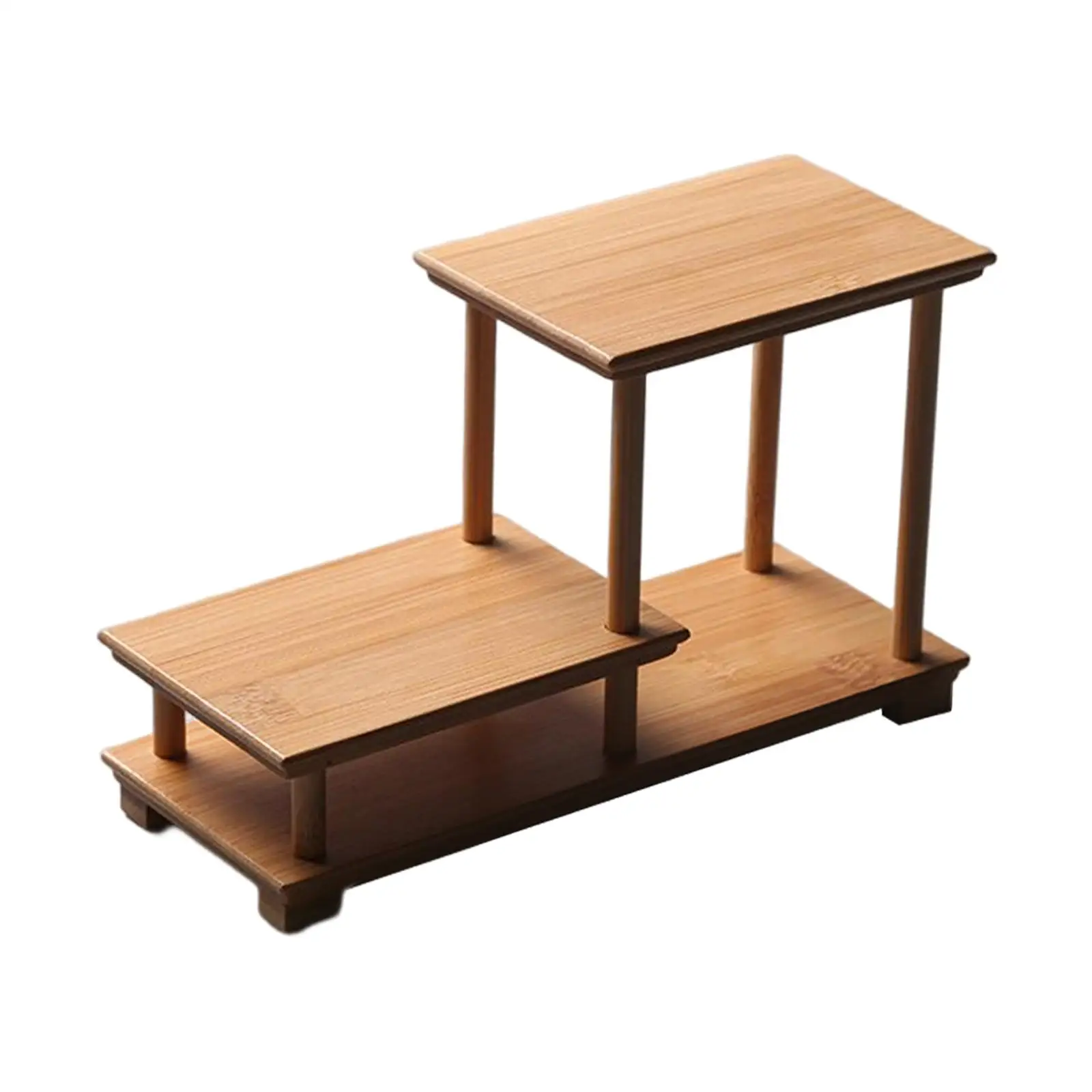 Wooden shelf display shelves display riser shelf jewelry stand for action figure