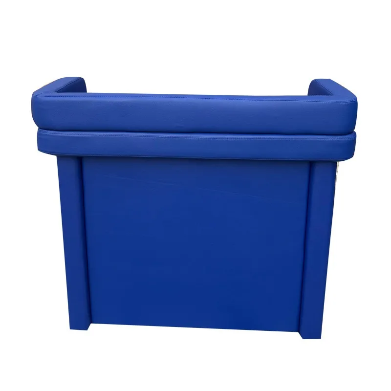 With sponge soft bag, desk anti-collision interrogation table and chair combination with flame retardant