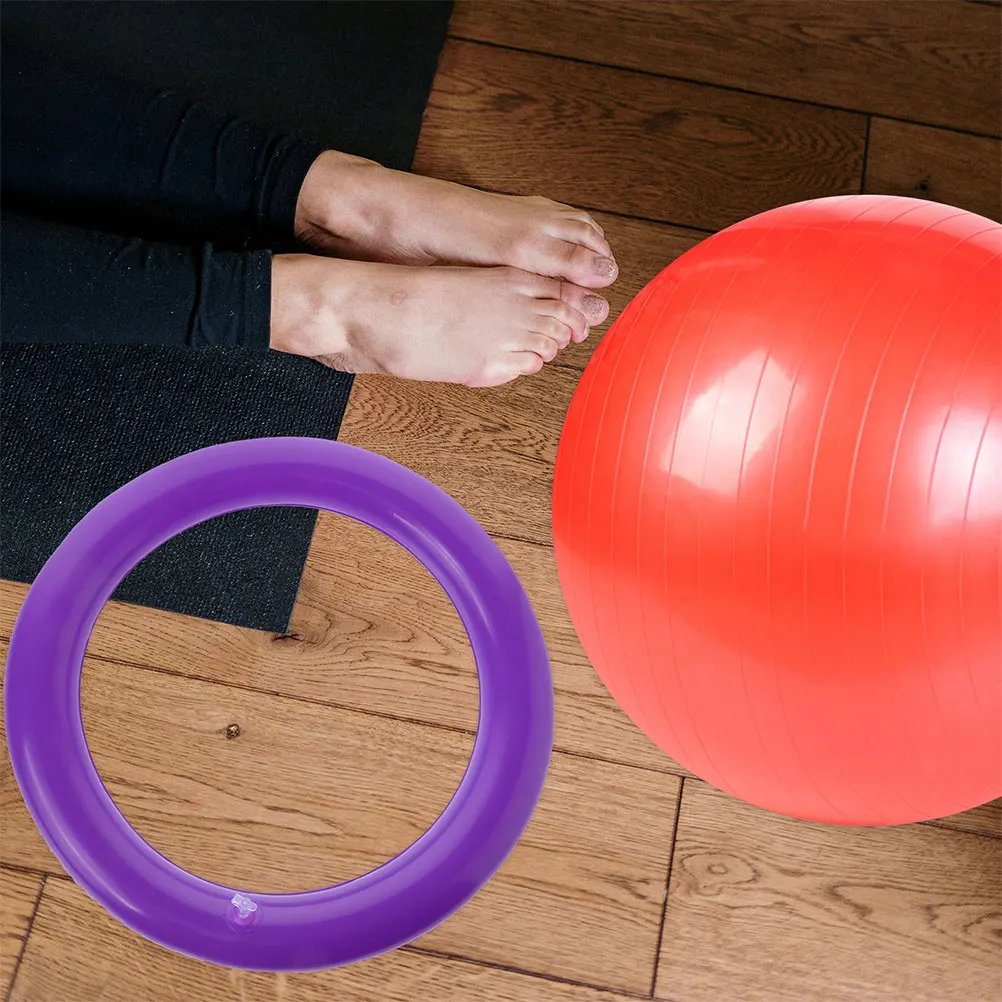 

2 Pcs Yoga Ball Base Exercise Inflatable Fixing Stand Anti Slip Fixed Ring Accessories