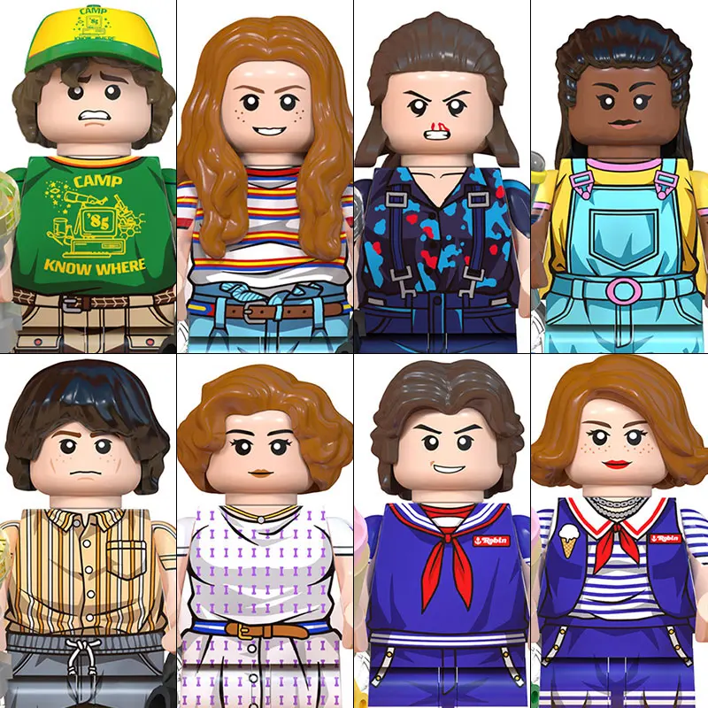 

Горячие игрушки LG1006 LG1007 «Очень странные дела», строительные блоки, мини-фигурки, аксессуары, подарки на Хэллоуин, Рождество для детей