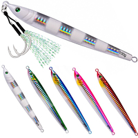 1pcs Slower Long Metal Jig Fishing Lure With Hook Slow Cast Jigging Spoon  60G 80G 100G Artificial Shore Metal Bait Sea Tackle
