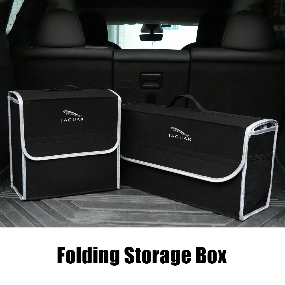 Car Trunk Large Capacity Sundries Storage Box Tool Case For Jaguar XF XJ XE S-Type F-Type X-Type F-Pace I-Pace E-Pace XFR XKR