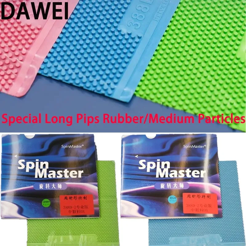 

Dawei Table Tennis Rubber Sheet/OX Long Pips Zhou Xintong Special Professional Edition 388D-2 Medium Particles Ping Pong Rubber