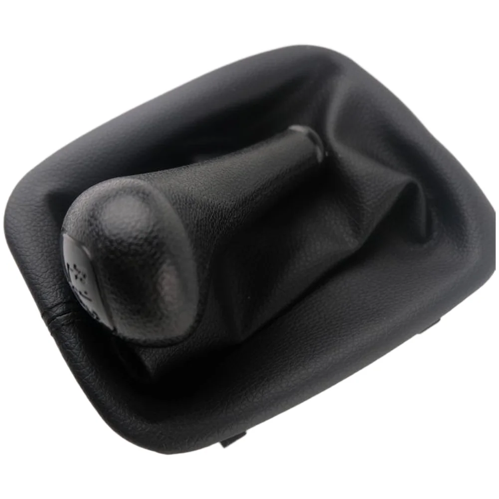 Black Gear Shift Boot for Auto Gear Gaiter Pu Material Construction Ergonomic Design Grip Easy Installation Process