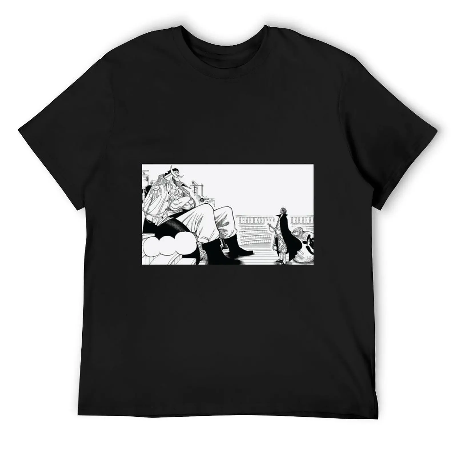 whitebeard and shanks T-Shirt plain anime t shirts men t shirts high quality