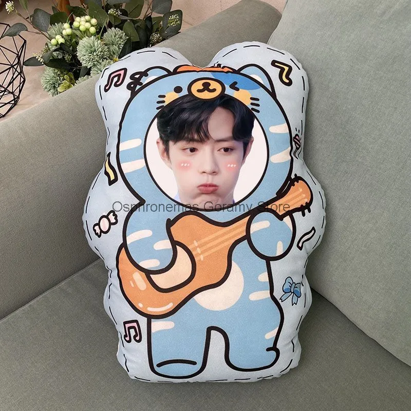 

BJYXSJD Aceessory Xiao Zhan Подушка Кукла с большой головой DIY Кукла Наволочка Гуманоидная кукла Лицо Фото Настройка