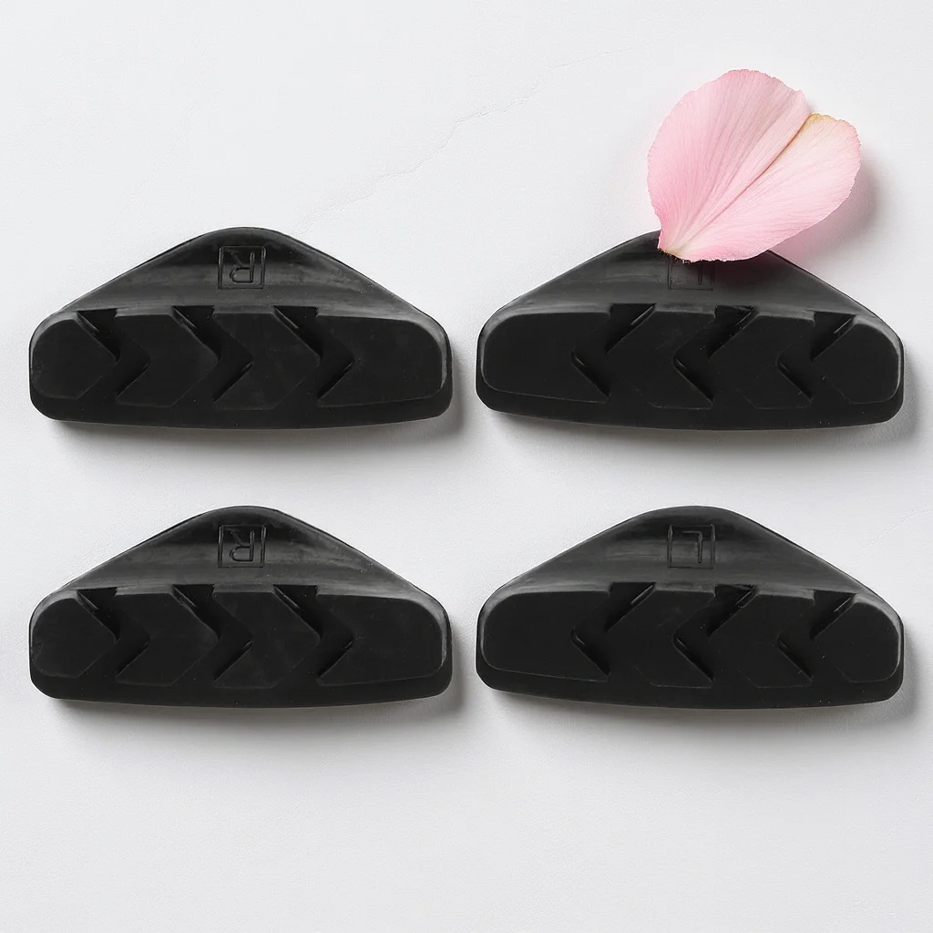 2 paires de plaquettes de frein C pour vélo de route, en caoutchouc, résistant à l'usure, en alliage d'aluminium, jeu de plaquettes de frein réductrices en forme de V pour vélos de route