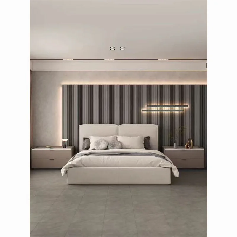 

Customizable new solid wood rock slab bedside table