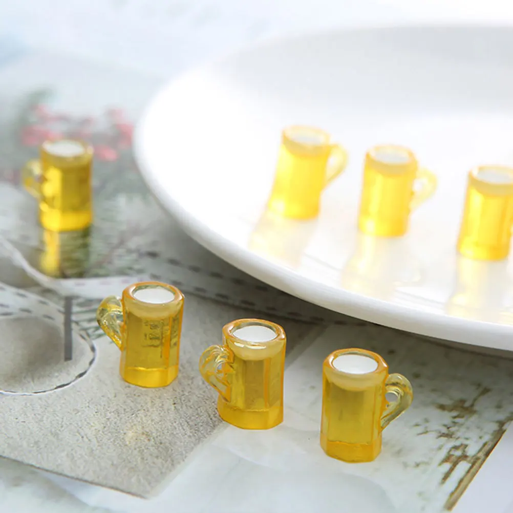 

30 Pcs Earrings and Accessories Charms for Jewellery Making Handmade Material DIY Manual Resin Decoration Yellow Necklace