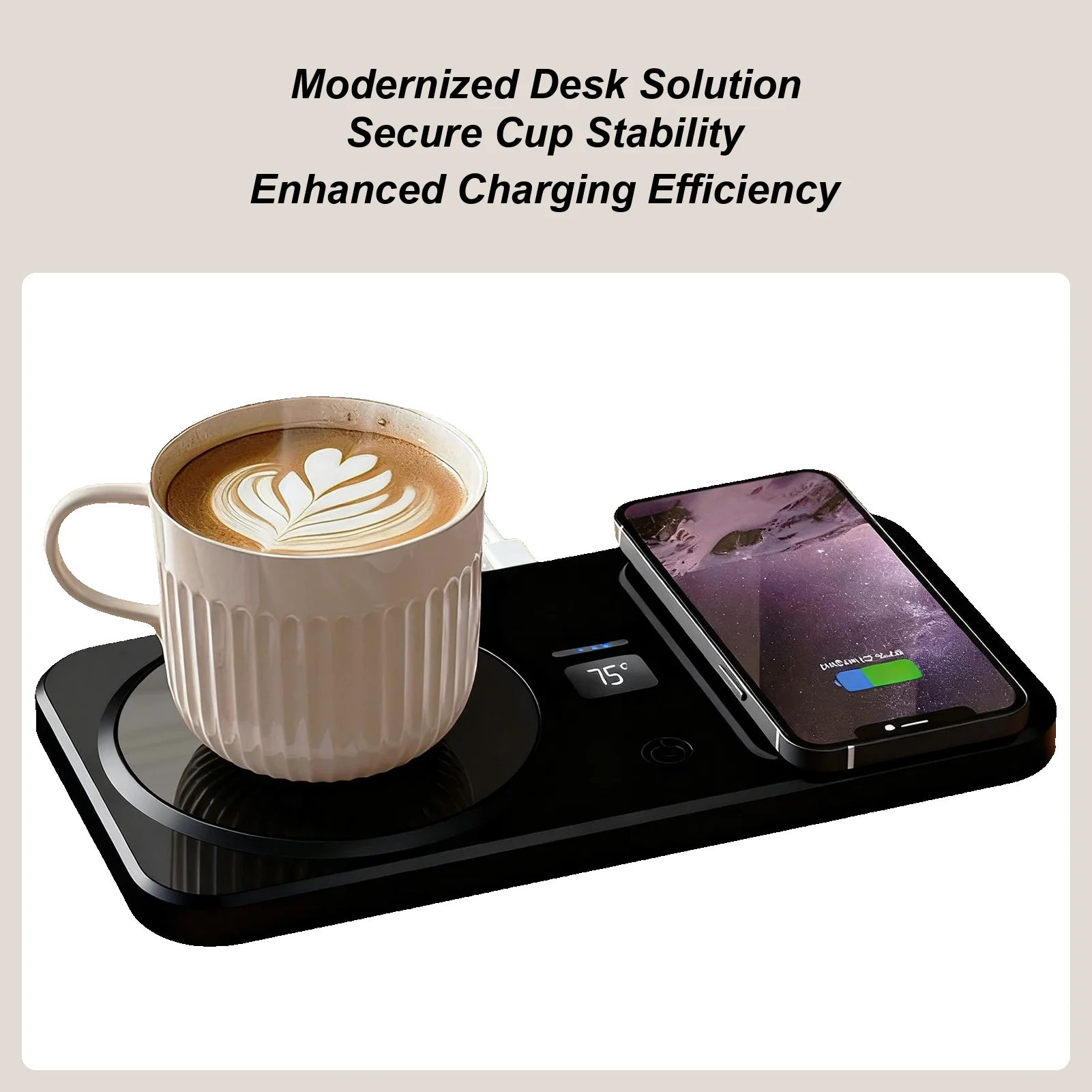 

Mug Warmer Cordless Tea Cup Heater Coffee Mug Warmer 3 Heating Temperature Control Beverage Warming Pad For Drink Milk Water