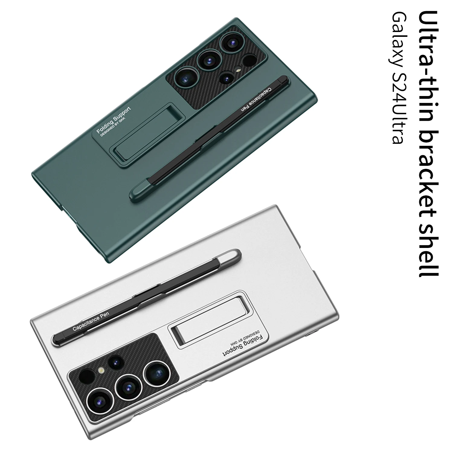 For Samsung Galaxy S24Ultra Case Ultra-thin Bracket Cover GKK Quality For Samsung S24 Plus With S Pen Shockproof Protective Case