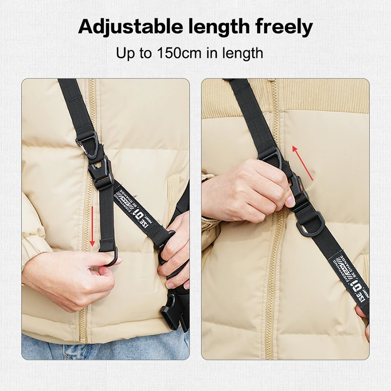 1PC Outdoor Multi-Functional Crossbody Strap Adjustable Length Tactical Storage Shoulder Strap Crossbody Bag Strap For Backpacks