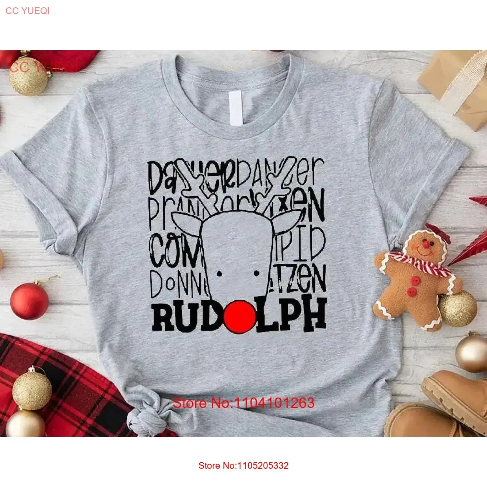 

Рождественская футболка с рудольфом, веселый олень, красный нос, Санты, олени, имена, детские рубашки, винтажные стильные повседневные мужские рубашки