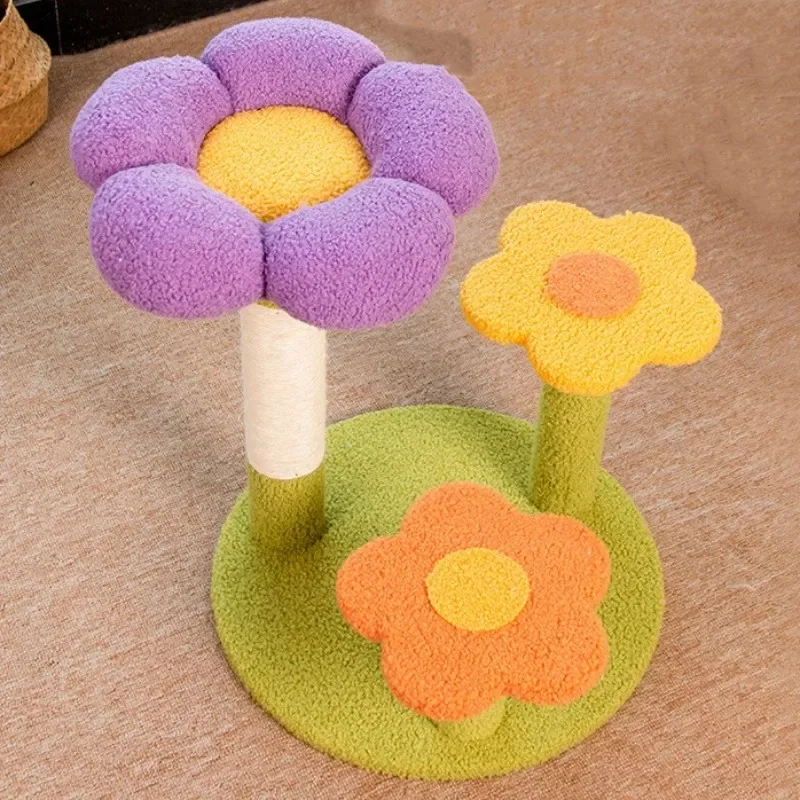 Imagem -05 - Cat Tree House For Pets Scratch Sisal Flower Scratcher Frame de Escalada Jumping Toys Furniture Tower Sofa Protector