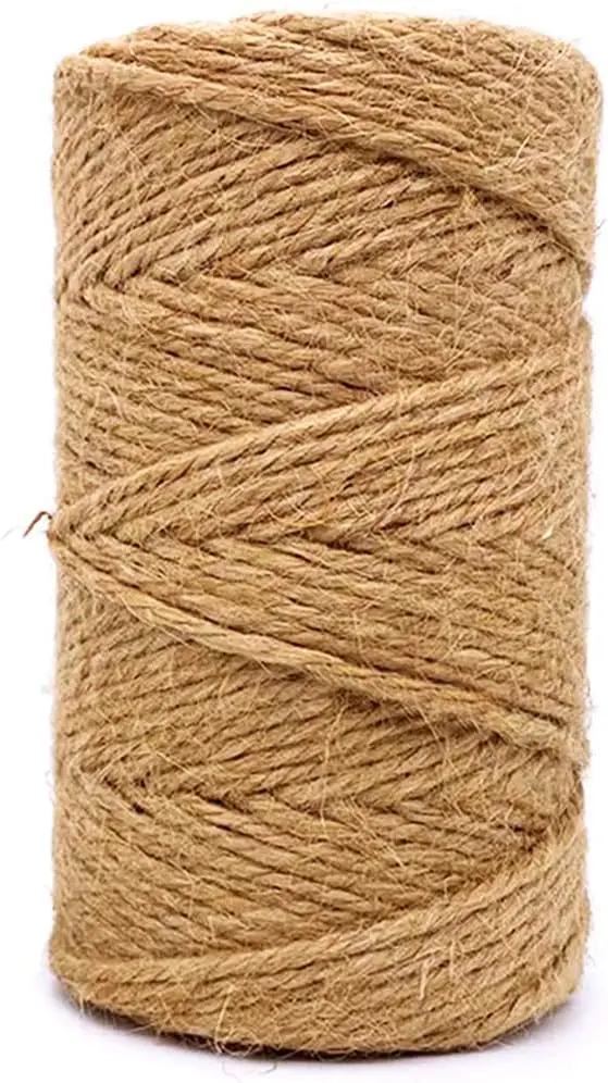 

328ft Jute Twine 2.5mm Heavy Duty Brown String for Gardening, Crafts & Packing