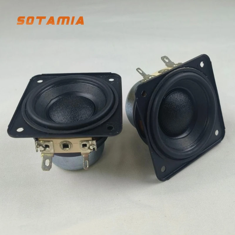 SOTAMIA 2個 2.25インチ HIFIフルレンジパワーラウドスピーカー 6Ω 15W ポータブルミュージックスピーカー BOSE M2スピーカー交換修理用