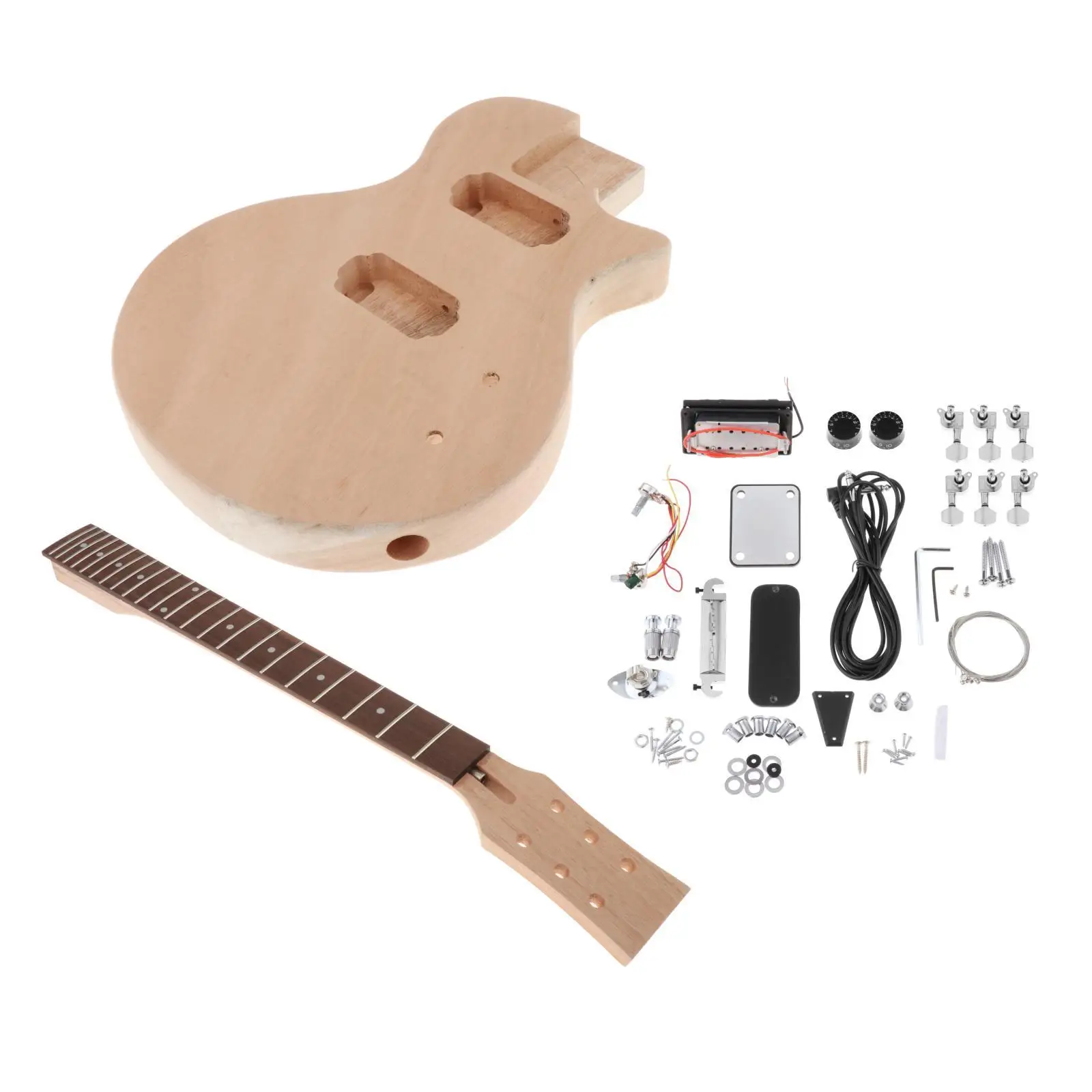 DIY Electric Guitar Kit Unfinished And Handle Luthier Lovers