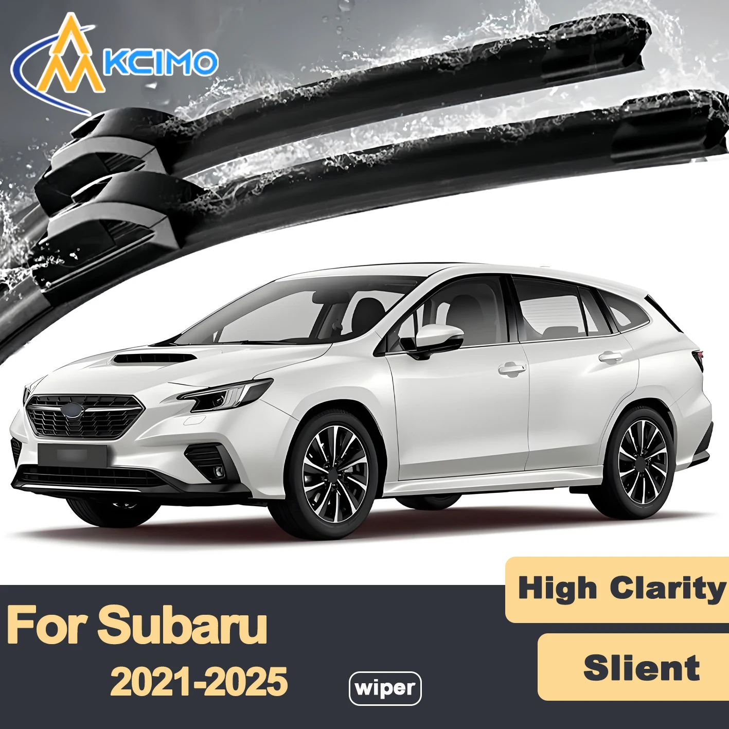 

Premium Rubber Durable Silent Windshield Wiper Blades 2pcs for Subaru WRX VB 2021-2025 Front Wiper Blades Set