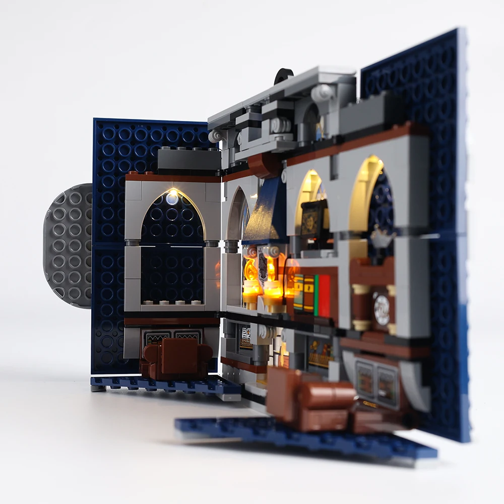 EASYLITE LED Light Kit For 76411 Ravenclaw House Banner Book Building Blocks DIY Gift Toys Set (Not Included Blocks)