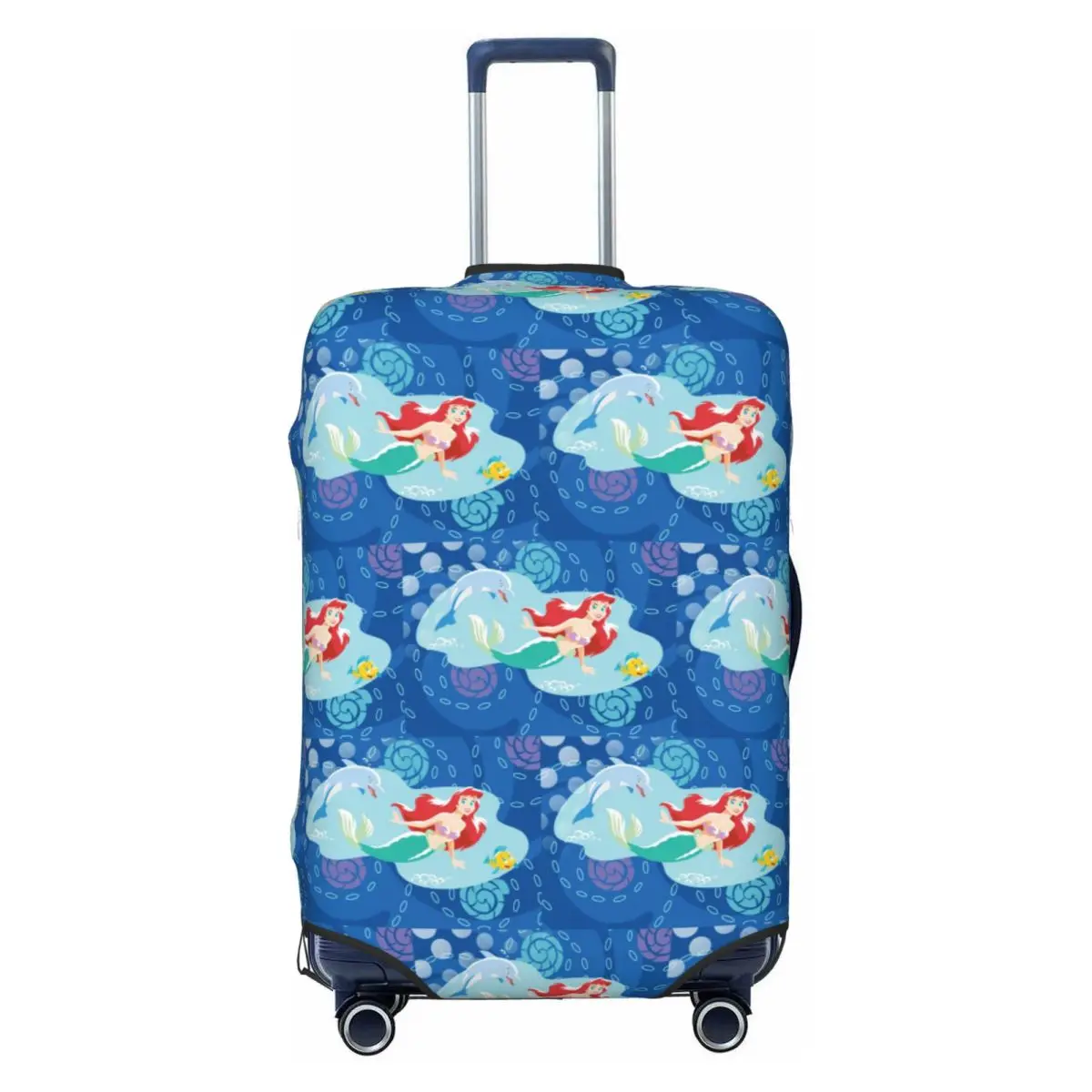 

Защитный чехол для чемодана «Маленькая Русалочка» с принтом принцессы Ариэль, забавный защитный чехол для дорожного чемодана 18-32 дюйма