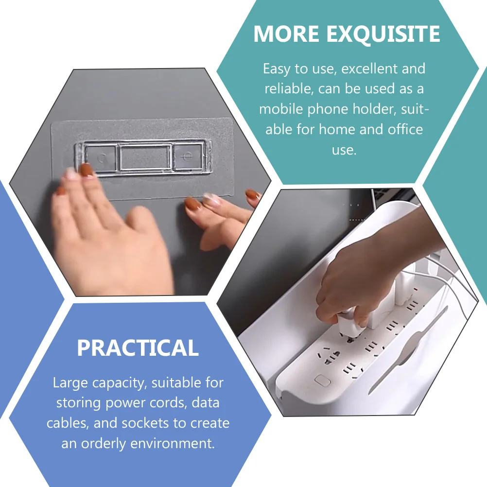 

Cord Organizer Box Desktop Cable Holder Charging Cable Management Case Wire Organizer Storage Box For Office Home Bedroom