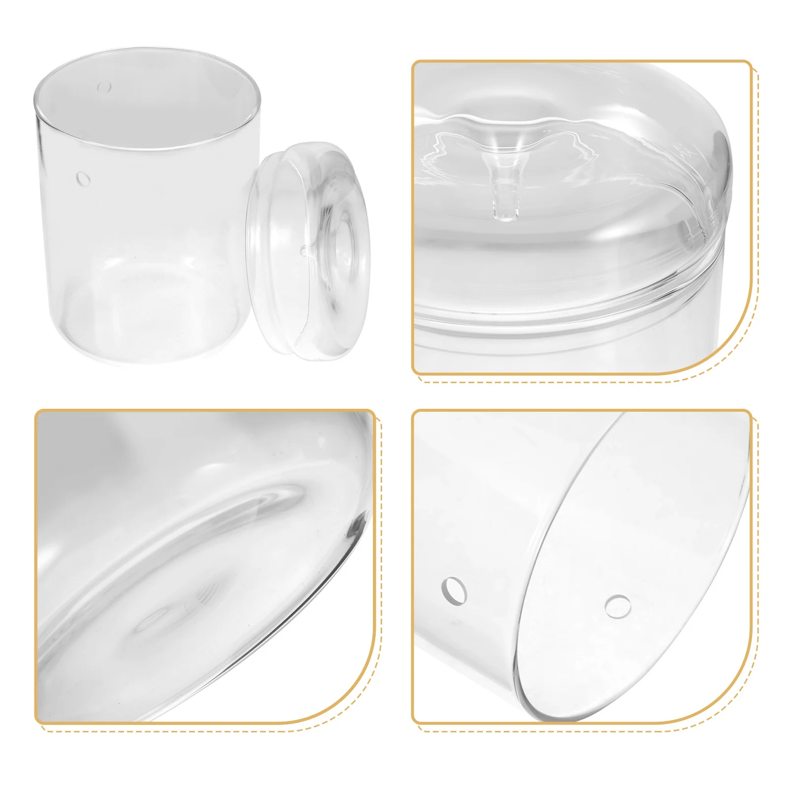 

Glass Terrarium Micro Landscape Bottle Clear DIY Plant Holder Table Decor Succulent Moss Ecosystem Terrarium Container