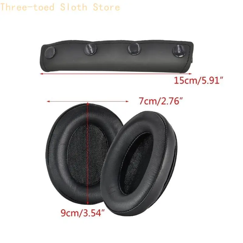 E74A Headset-Ohrpolster, Ärmel, Kopfbügel-Abdeckung für Srhythm NC25 NC35 Kopfhörer-Ohrpolster, Geräuschunterdrückung – Detail 6