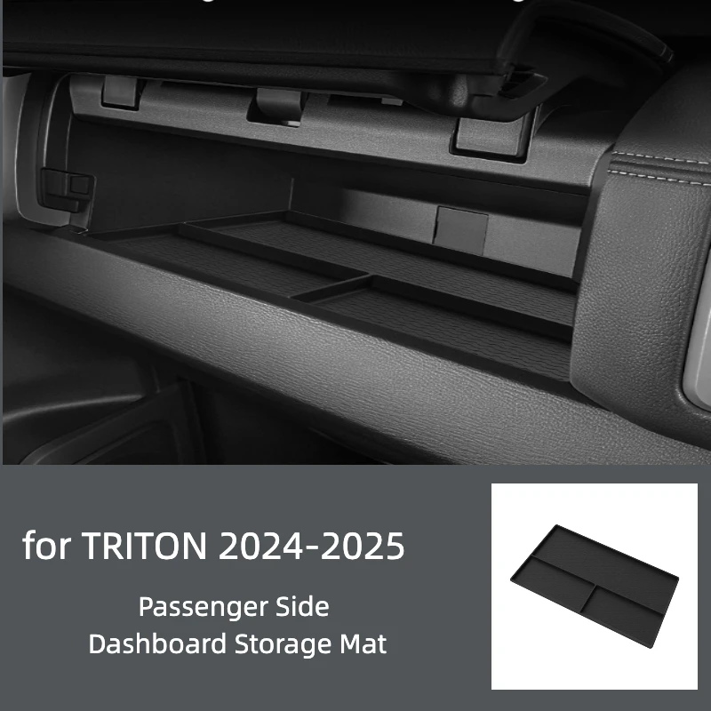 Suitable for 24-25 Mitsubishi TRITON silicone co-pilot dashboard storage box car storage box