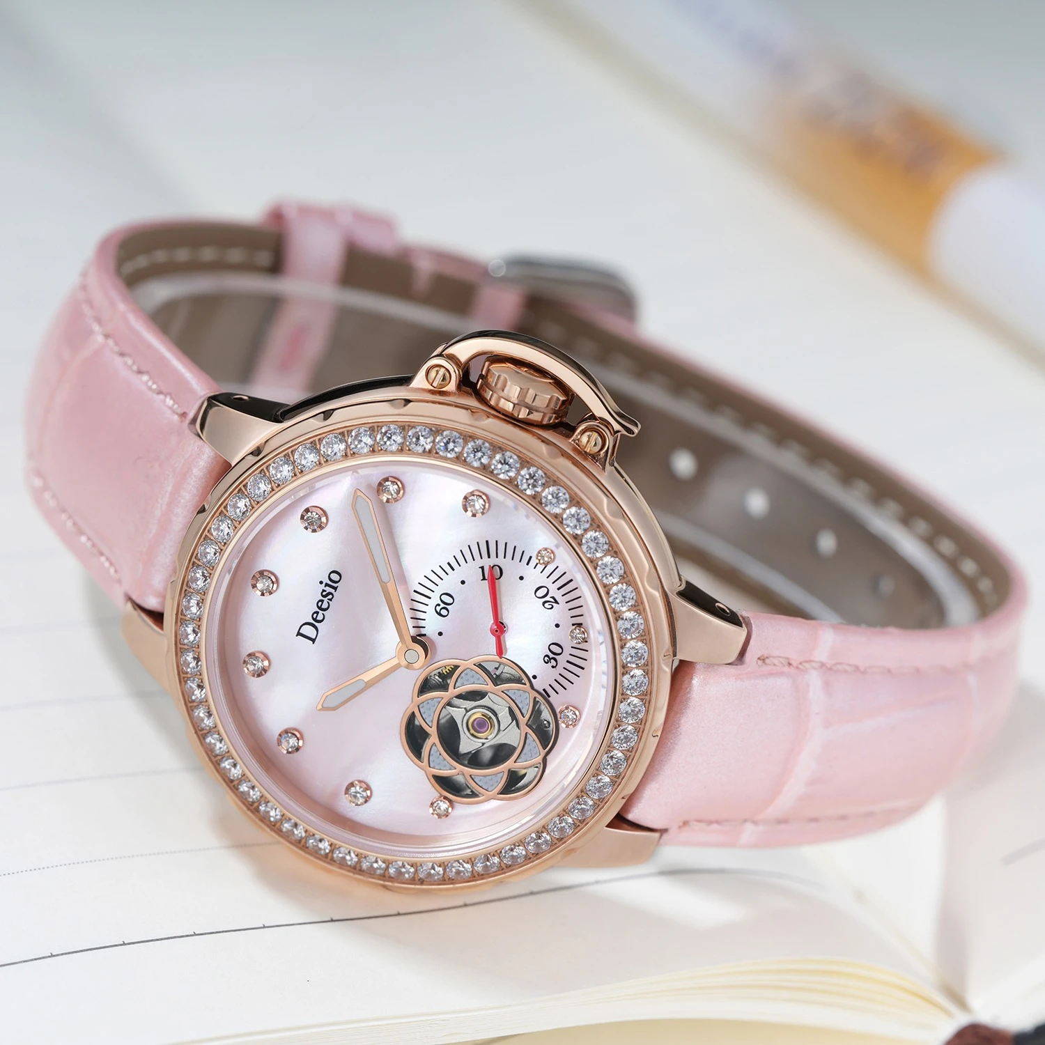 

Deesio Luxury Women's Watch Japanese Mechanical Movement Stainless Steel Waterproof Ladies Wristwatch Relogio Feminino Gift