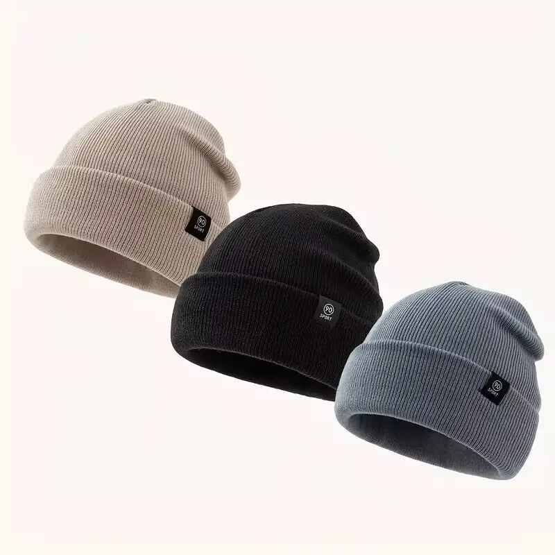1 piece / 3 pieces of 2025 new style casual knit caps - 90 Sport sports caps - winter and autumn warm caps - women's fashionable