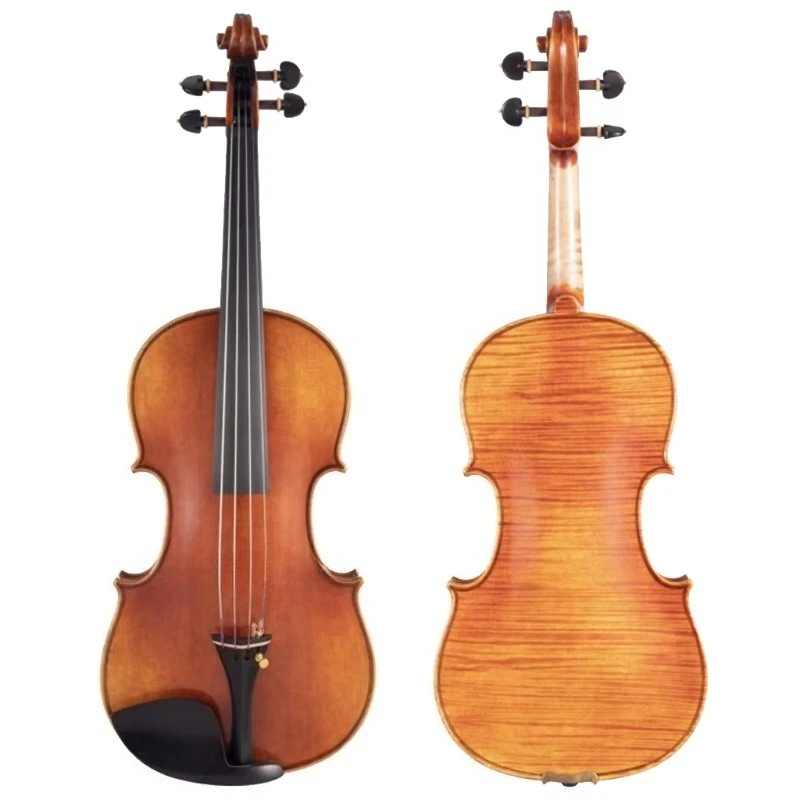 Advanced Master Antique Style Violin Best European Wood One Piece Flamed Maple Concert Fiddle Orchestra Violin