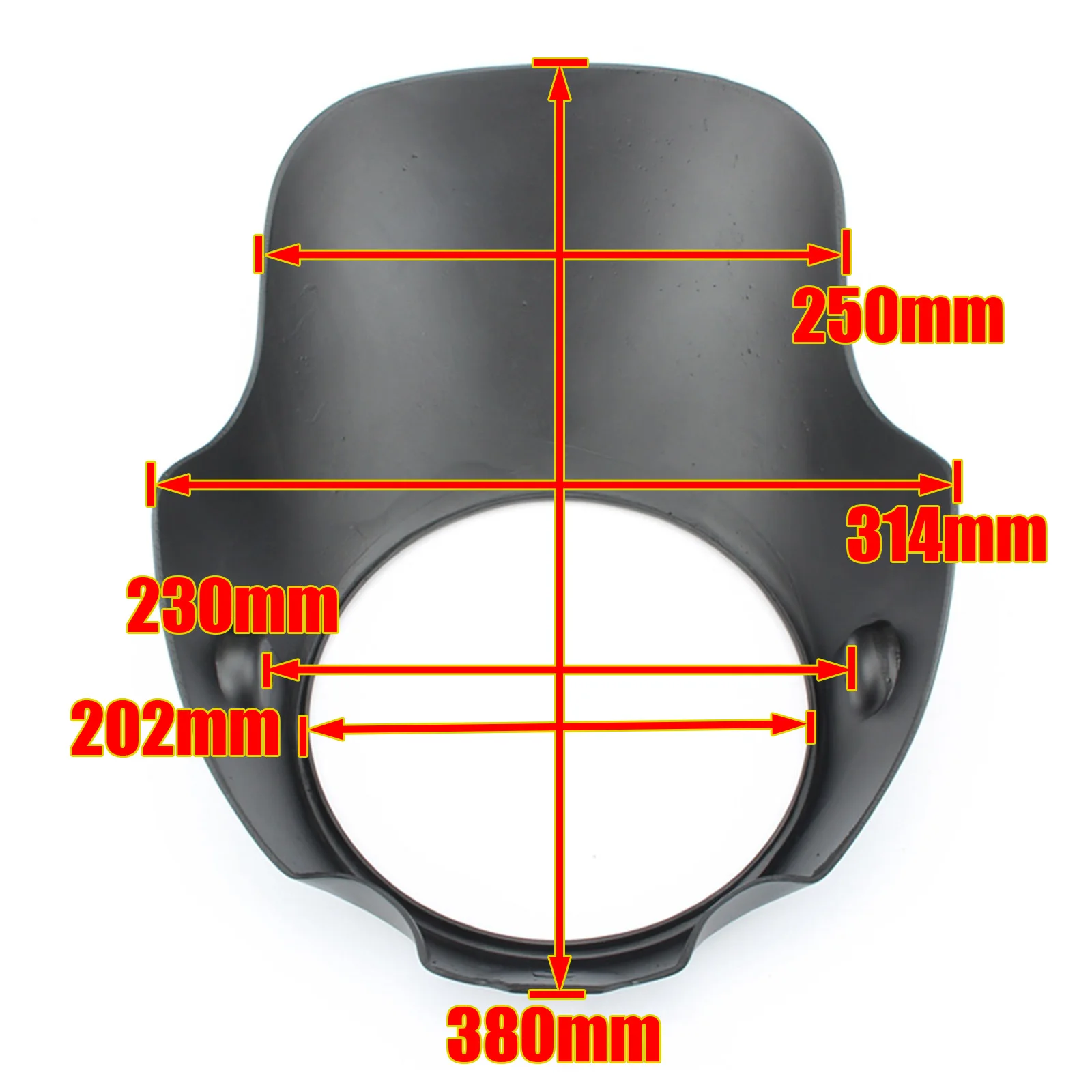 7" Front Head Windshield Motorcycle Headlight Fairing Flyscreen Surround Classic For Triumph Bonneville T100 Thruxton