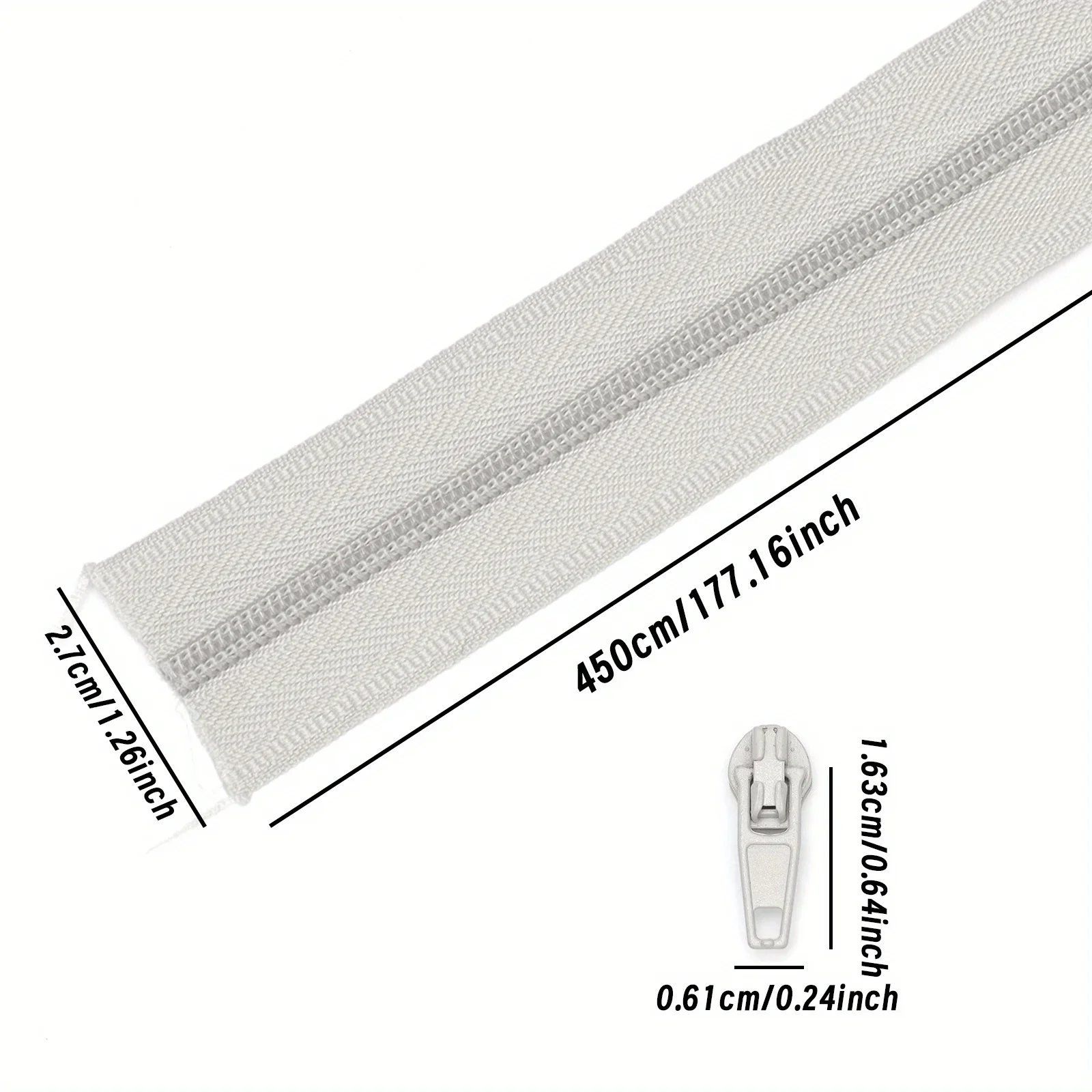 Image 6: 1 ensemble, 3 # Fermeture éclair en nylon de couleur unie, 20 couleurs en option, adaptée à la couture à domicile, fermeture éclair de remplacement DIY