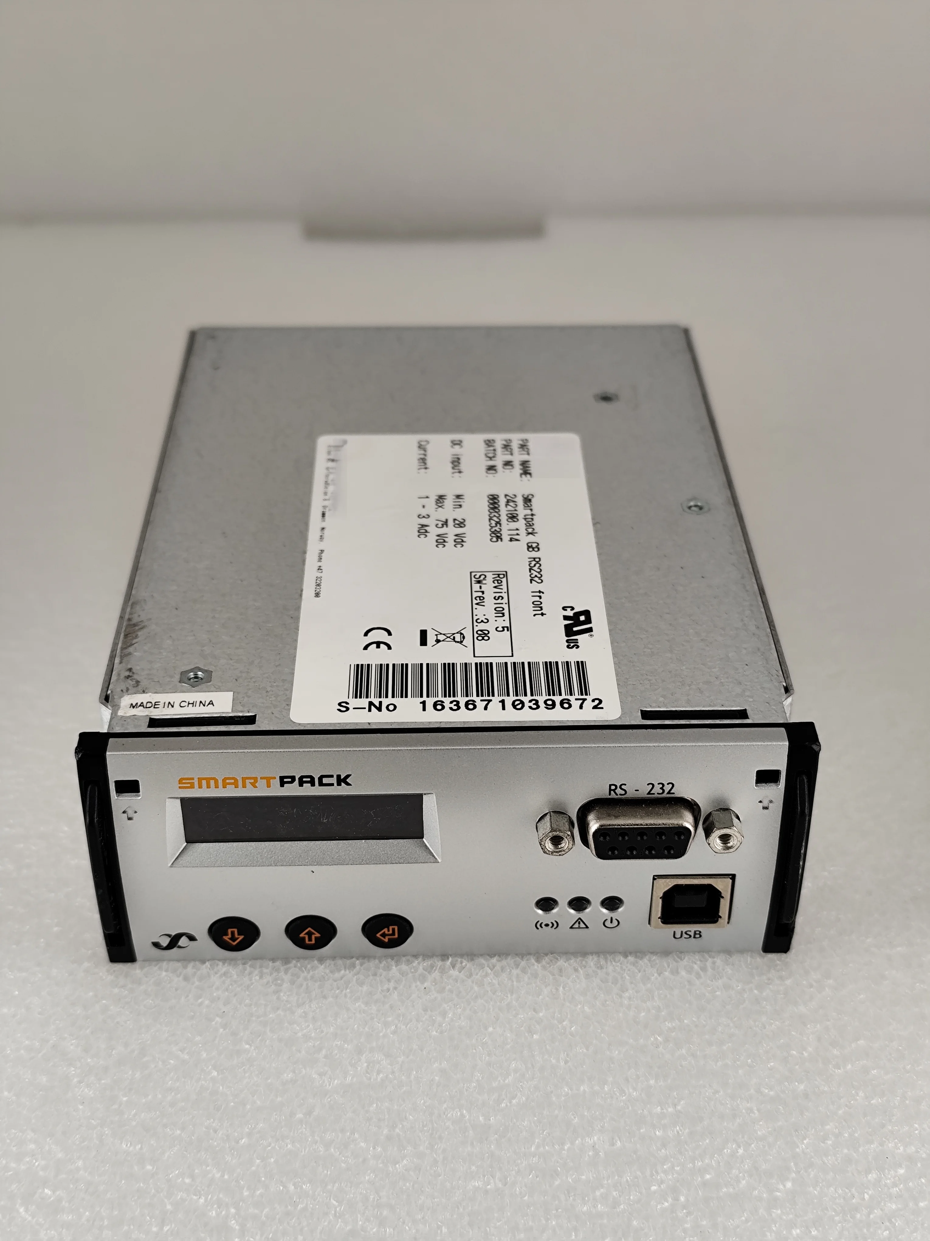 Smar tpack GB RS232 front 242100.114 monitoring module