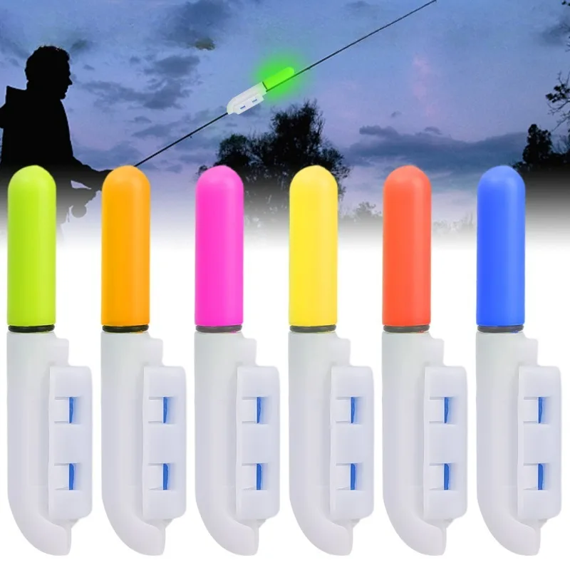 1/2/5Pcs Night Fishing Electronic Rod LED Light Stick Luminous Color Glow Removable Waterproof Rock Fishing Floating Accessories