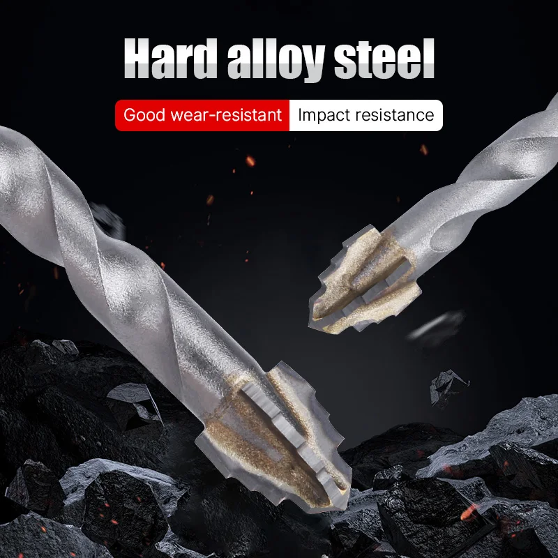 HUHAO Exzentrisches Bohrer-Set, Hartmetall-Bohrer-Set für Keramik, Glas, Marmor, Beton, langlebige Fliesenbohrwerkzeuge